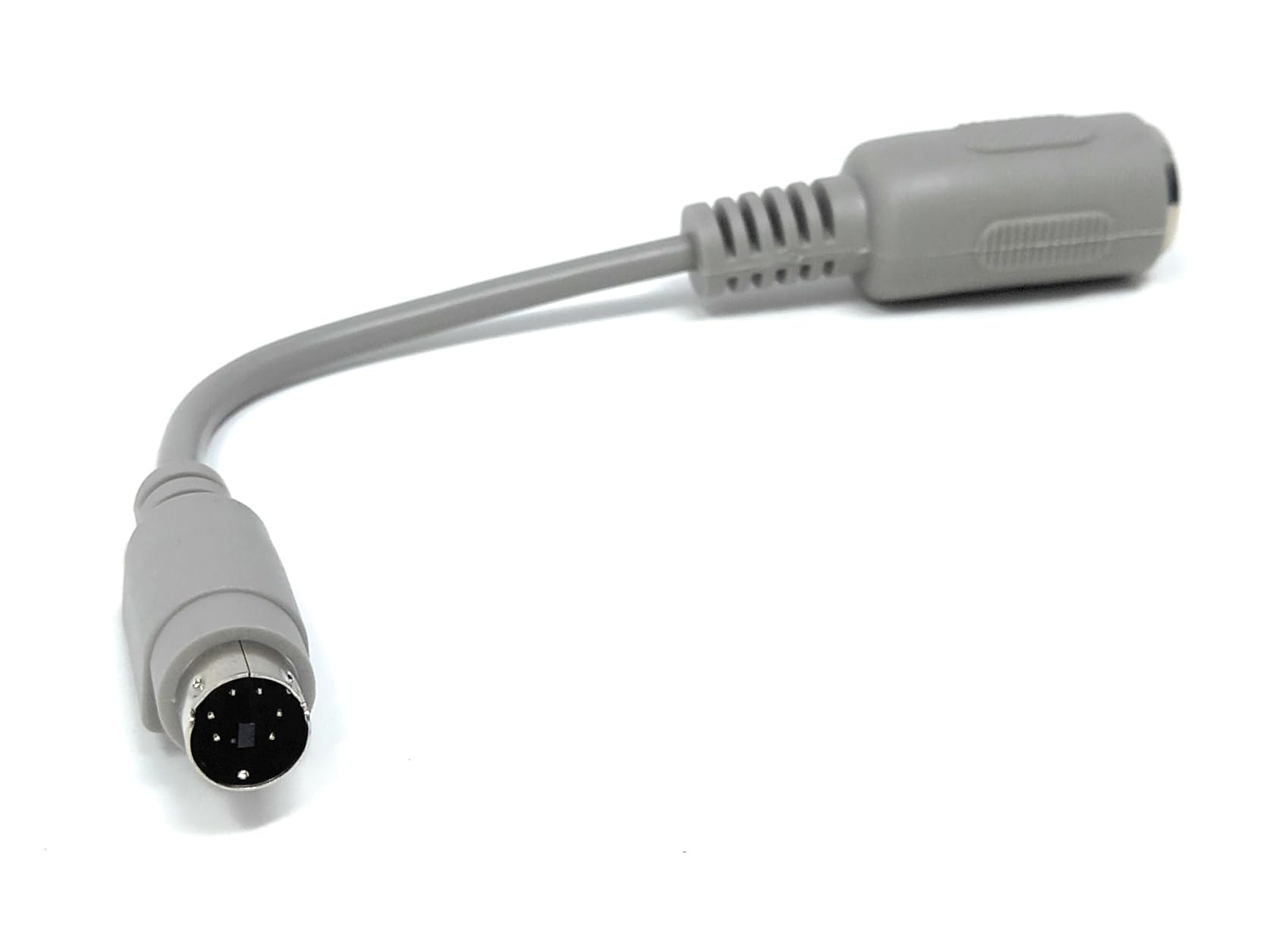 DRUT 6-Pin Mini DIN Male to 5-Pin DIN Female Adapter Cable for Musical Instruments, Keyboards and AT to PS/2 Conversions (15cm)