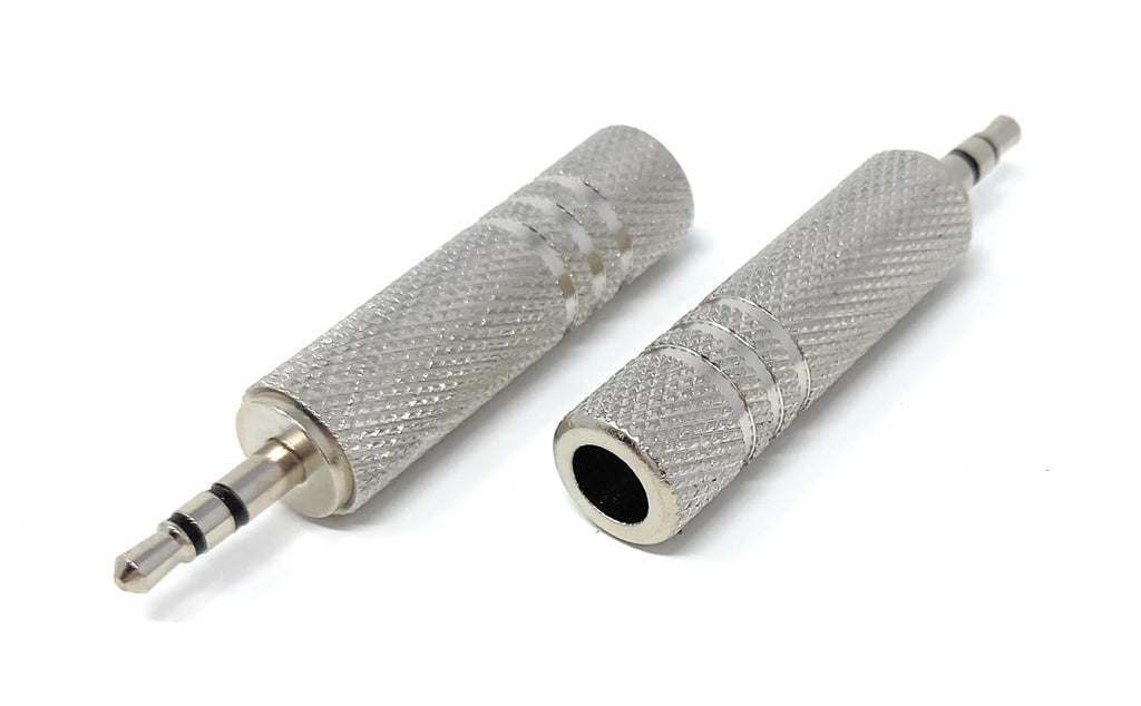 DRUT 3.5mm Stereo Male Jack to 6.35mm Stereo Socket Cable Audio Male to Female Adapter