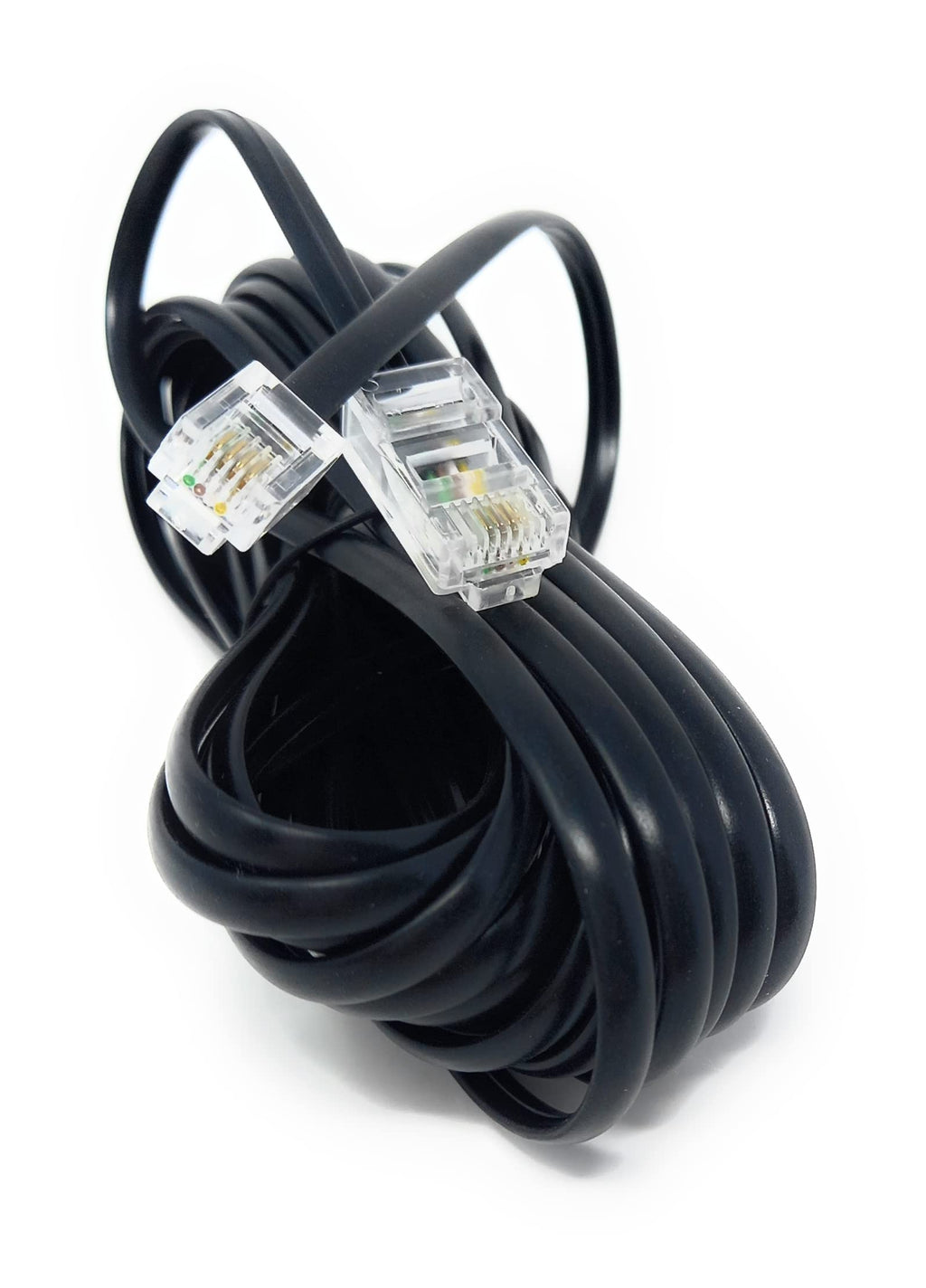 DRUT Flat RJ11 to RJ45 Male to Male 4 wire Broadband, Modem Cable Lead