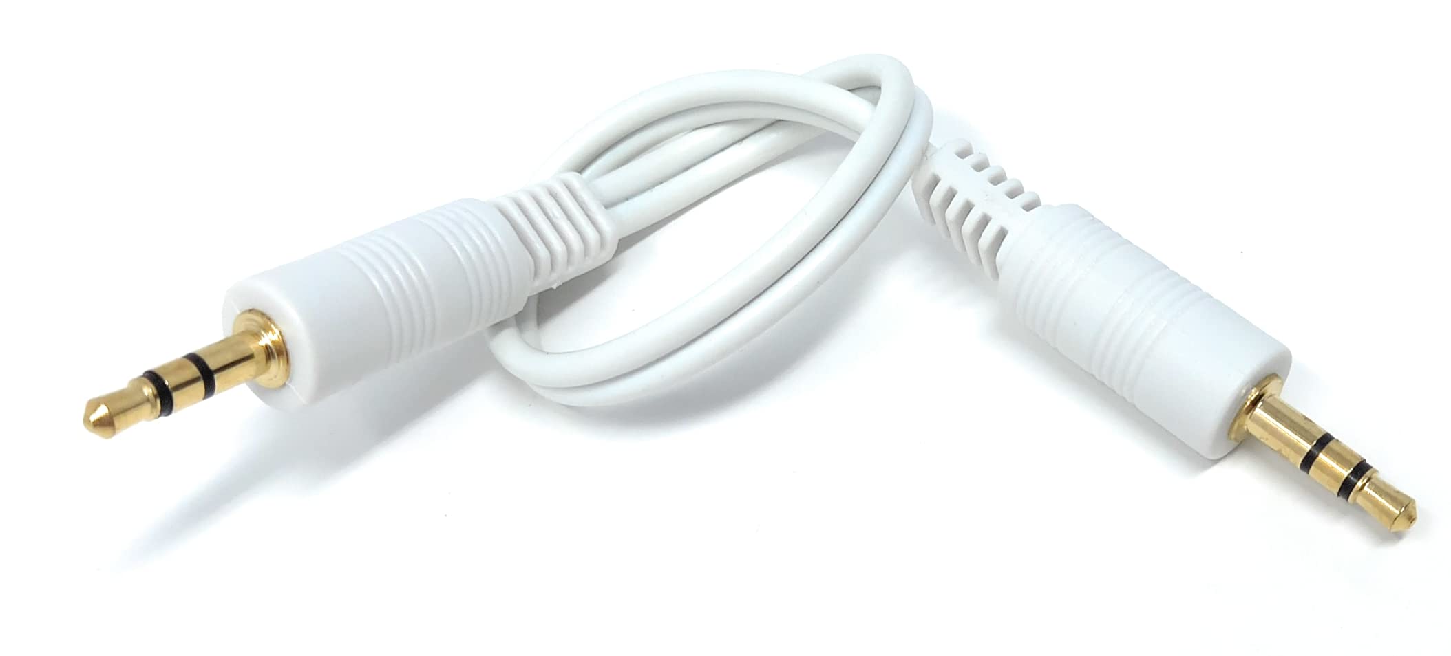DRUT 3.5mm to 3.5mm Stereo Audio AUX Cable Gold Connectors, Small 3 pin Jack to Jack Speaker Lead