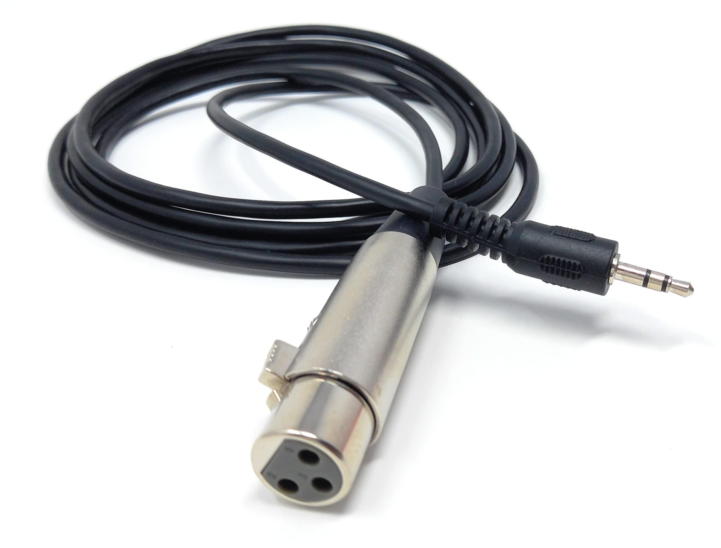 DRUT 3 Pin XLR Socket to 3.5mm Stereo Jack Plug for Microphone, Music Instruments, musicians, podcasters, video creators Lead Cable