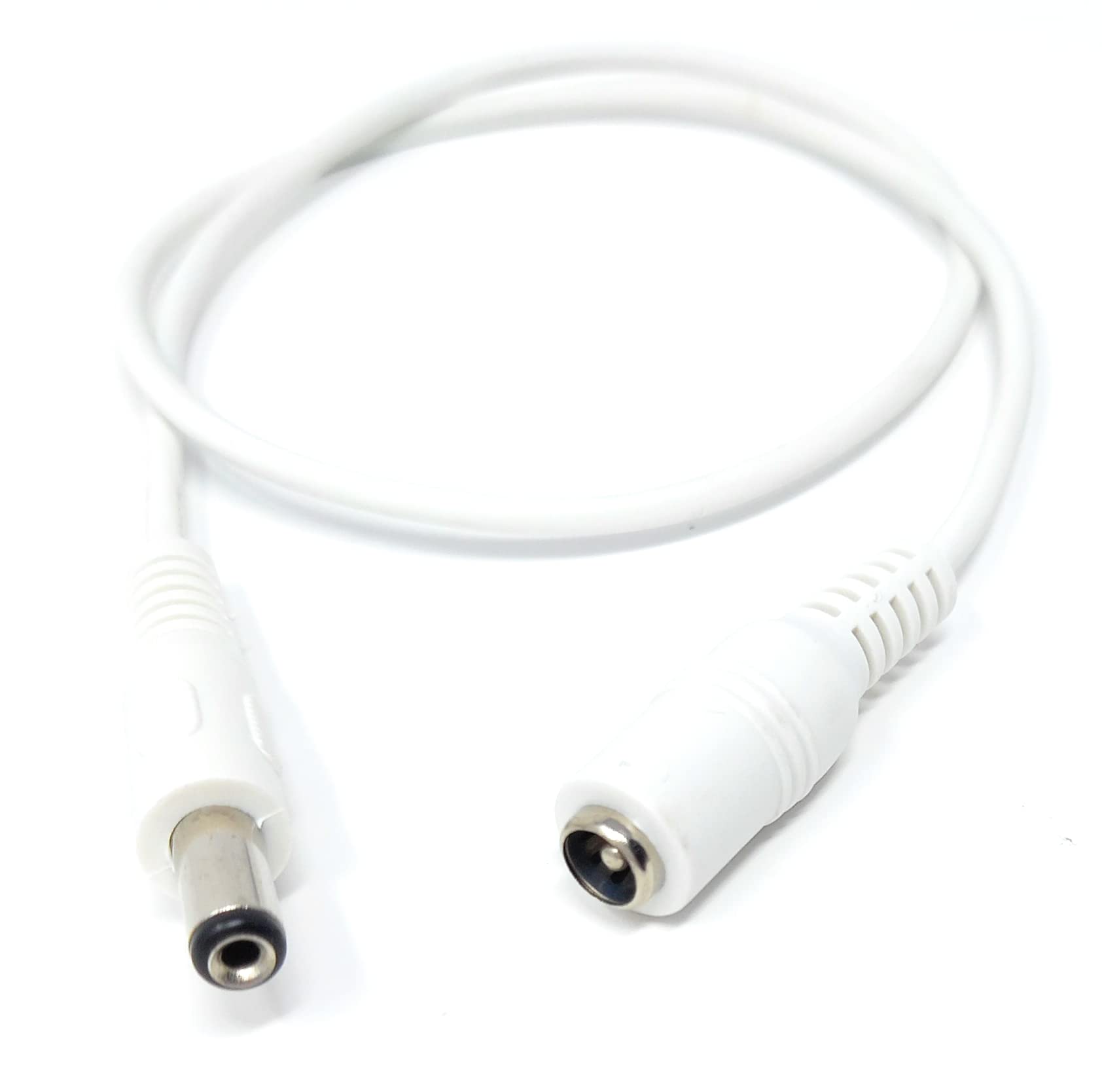 5.5mm x 2.1mm DC Power Plug to Socket, Male to Female CCTV, LED, Modem Router, Music Instruments Extension Lead Cable