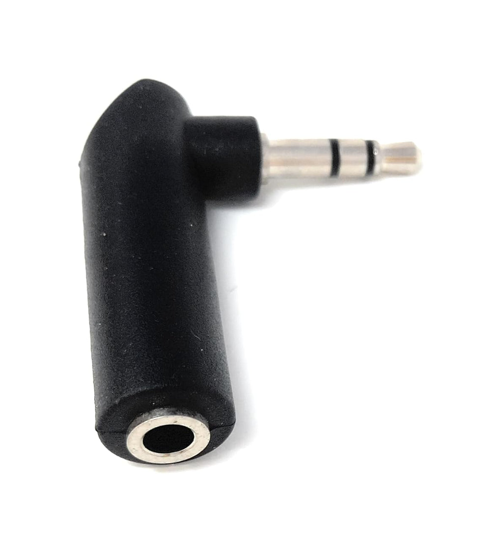 DRUT 3.5mm Stereo Audio Adapter, TRS Right Angle Jack Socket to Plug Connector for Headphones, Amps, Car AUX, Portable Devices