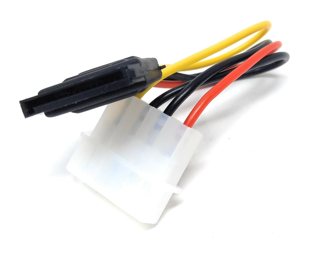 15cm Molex LP4 4 pin to SATA 15 pin Power Adapter Lead Cable for SATA Hard Drives, DVD-RW, Blu Ray Player/Recorders, PCI-Express Cards