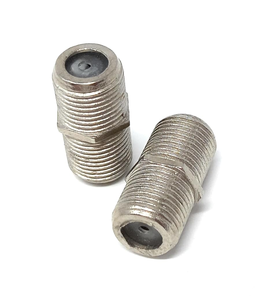 DRUT F-Type to F-Type Coupler Adapter Female to Female RG6 Coaxial TV Cable Extension Barrel Connectors