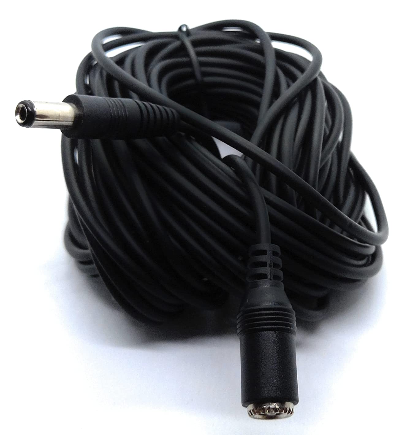 DRUT 2.5mm x 5.5mm Male to Female Power DC Connector Extension Cable Lead for CCTV Cameras, LED Lights