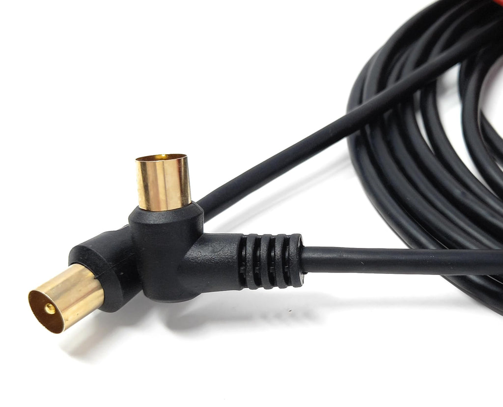 DRUT TV Male to Male Plug Coaxial Cable RG6 Aerial Digital Antenna RF Fly Lead Cable