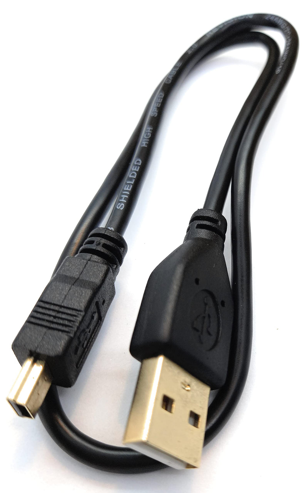 Mini USB to USB 24AWG 2.0 Hi-Speed 2.0 A-Male to Mini-B 5pin Cable Power & Data Lead
