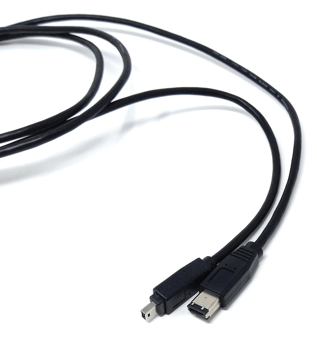 DRUT Firewire 6 Pin to 4 Pin Male Cable (400 IEEE 1394) Lead for Connecting Digital Camera, Camcorders to a PC or Laptop