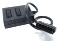 DRUT Scart Splitter Box Video Cable Adapter for TV, DVD, VHS, Game Console