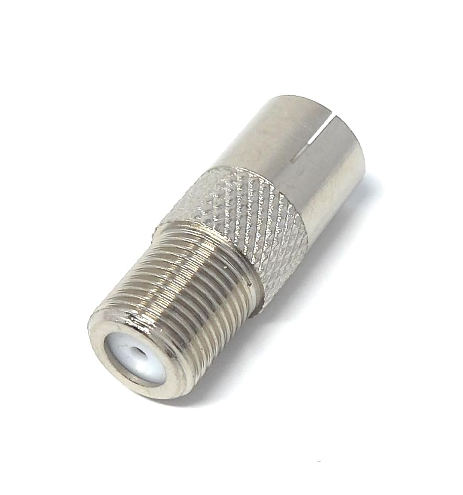 DRUT F Type Connector Socket to TV RF Socket Coax Aerial Antenna Female to Female Cable Adapter