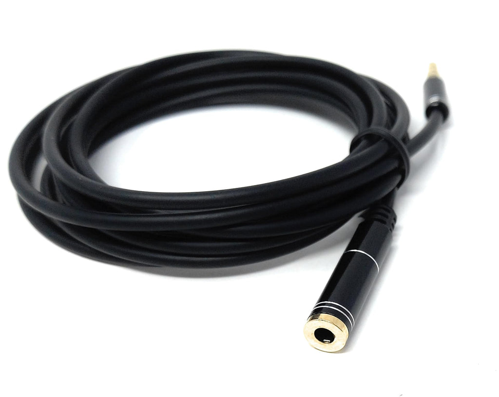 DRUT 3.5mm TRRS Mic Extension Cable 4-Pole Stereo Audio Jack Male to Female, Headset & Aux Lead Compatible with Earphones, Gaming Headsets, PS4, PS5, TV, Car, Soundbar