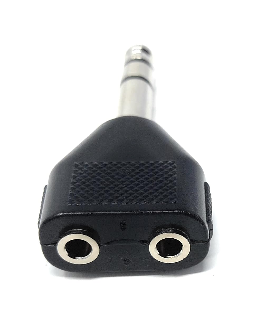 DRUT 2 x 3.5mm Mono Jack Sockets to 1 x 6.35mm Stereo Jack Plug Y Splitter Audio Adapter