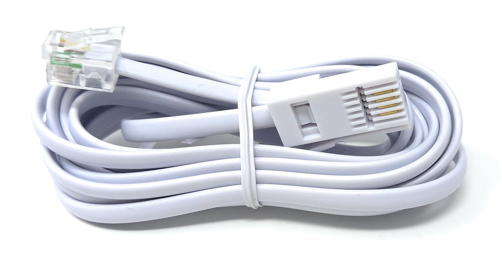 DRUT BT to RJ11 4 Wire (431A) Male to Male UK Telephone Modem Lead Cable