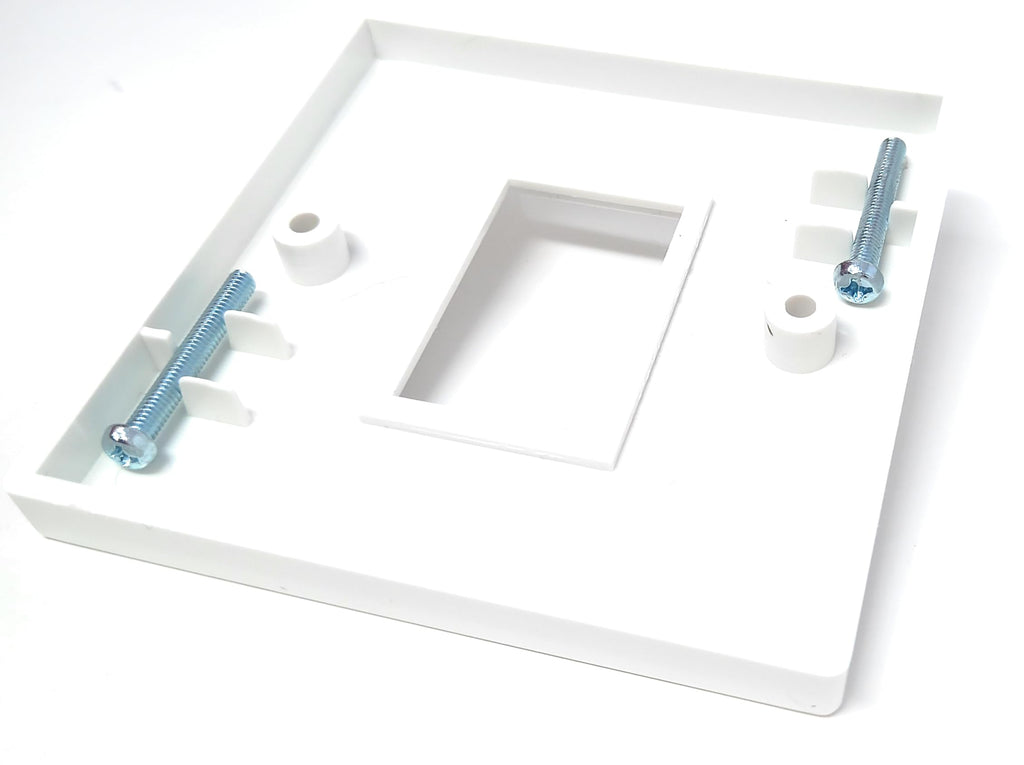 Single Gang Ethernet RJ45 Module Modular Frame (LJ6C) Wall Plate, Faceplate, Screws Included