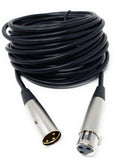 DRUT 3 pin XLR Male Plug To XLR Female Socket, Audio Microphone, Mixer, Speaker Lead Cable