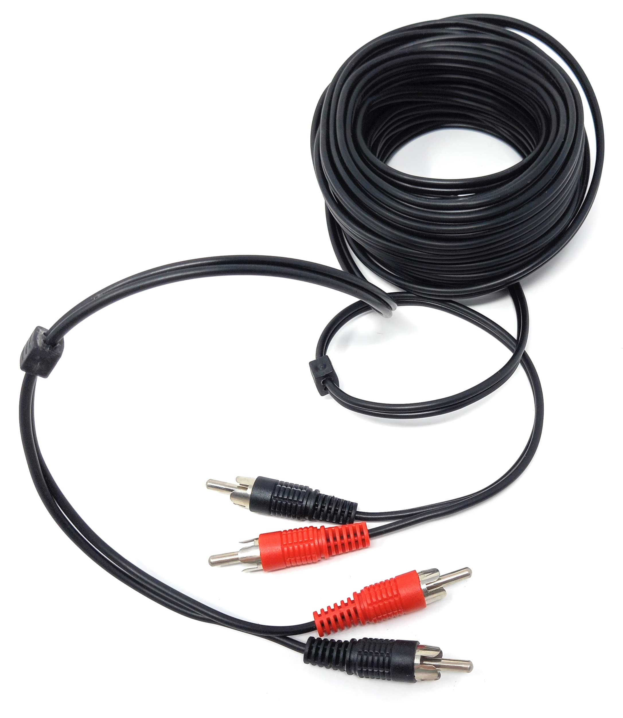 DRUT RCA to RCA Phono Twin Jack to Jack Stereo Audio Cable Lead Cord Compatible With CD/DVD/Amplifier/Hifi/DJ Mixer/Turntable