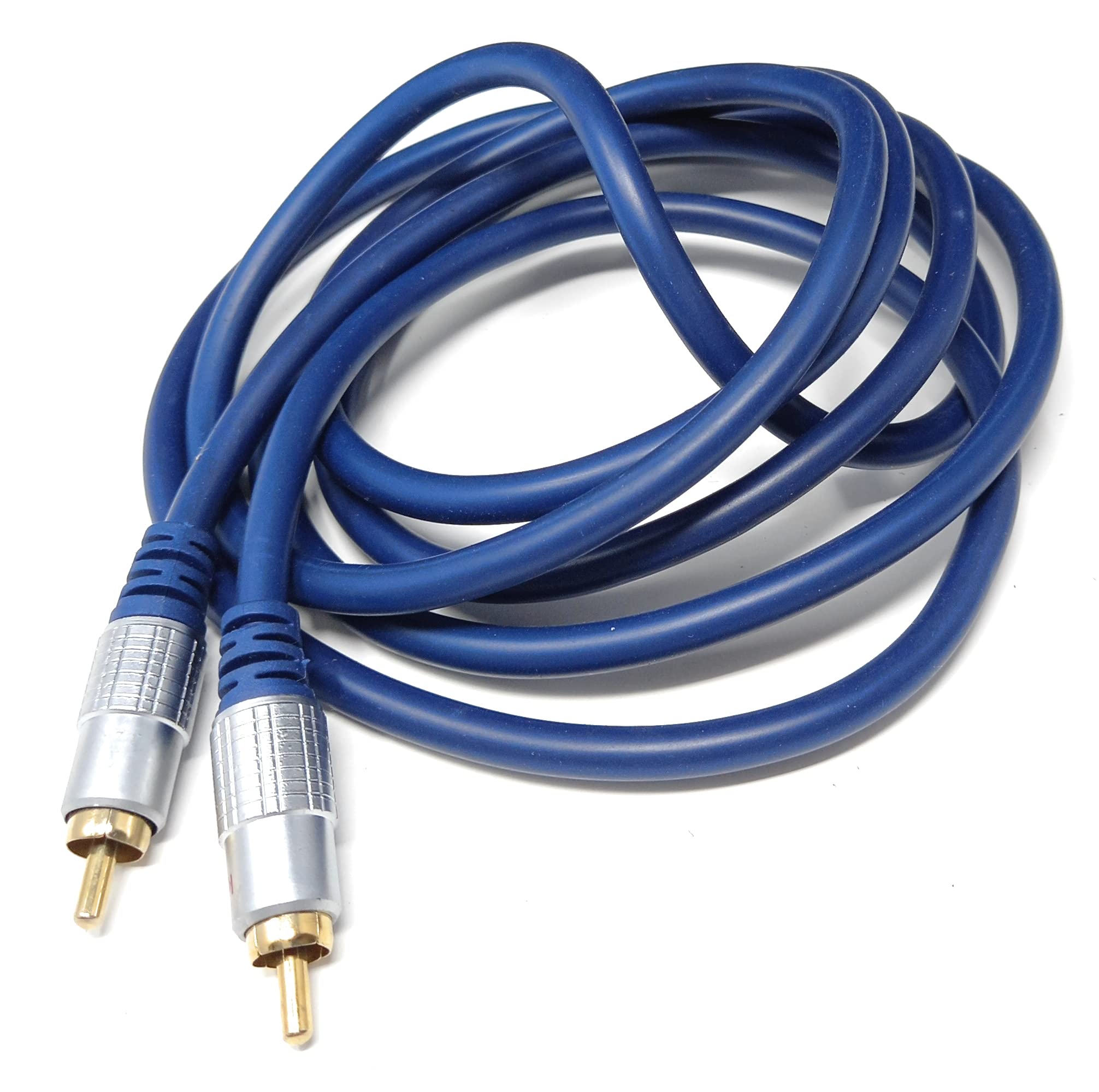 DRUT RCA to RCA Digital Audio 75 Ohm Subwoofer Cable, Designed Specifically for The Very Low-BASS frequencies, OFC SPDIF, Gold Connectors