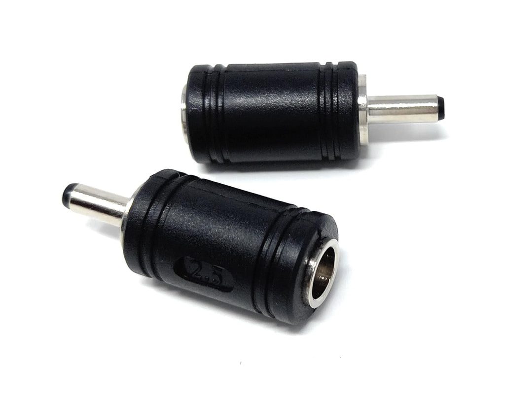 DRUT 3.5mm x 1.3mm Jack to 5.5 x 2.5mm DC In Line Socket, Jack to DC Jack Plug Cable Converter Adapter