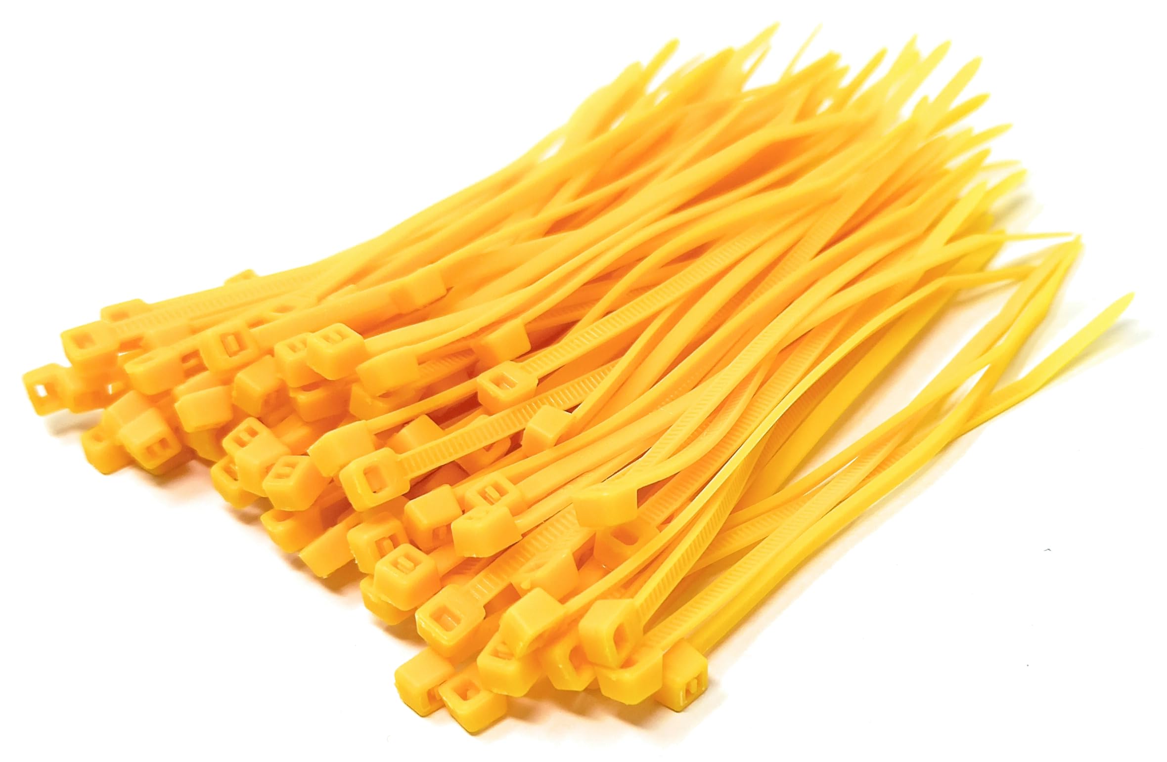 Nylon Cable Ties, 100mm x 2.5mm, Pack of 100, Plastic Zip Tie Wraps, Self-Locking