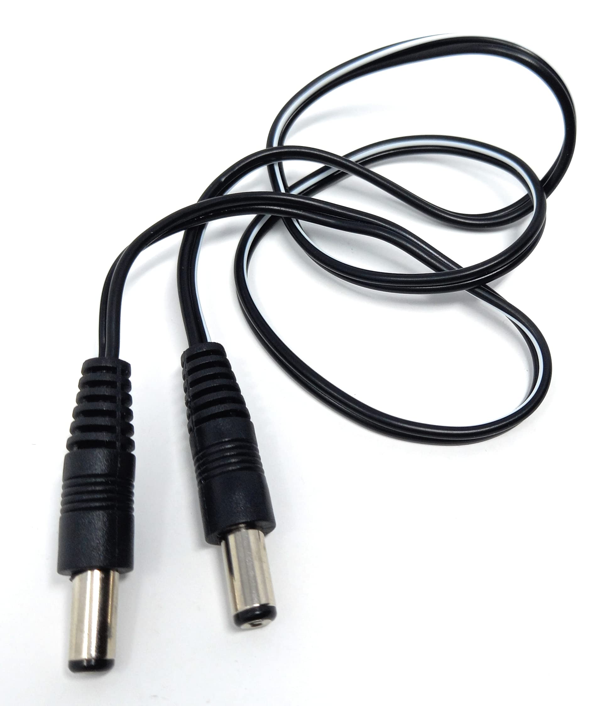 DRUT 2.5mm x 5.5mm Male to Male Power DC Connector Cable Lead for CCTV Camera, LED Lights