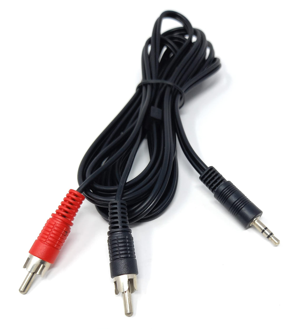 DRUT 3.5mm to Twin RCA Stereo Aux Phono Audio Cable Mini Jack Lead Cord Y Splitter Headphone Cord RCA Y Splitter Adapter