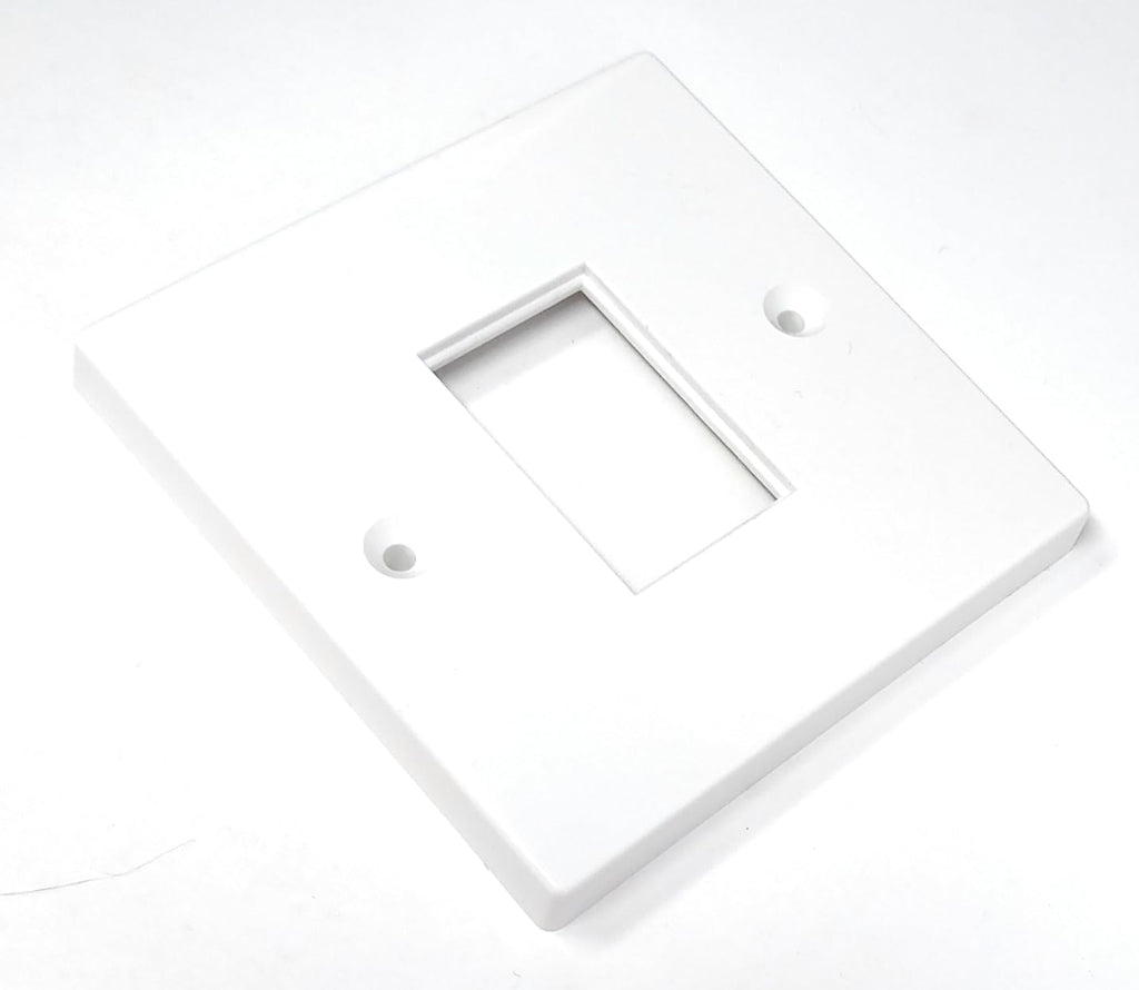 Single Gang Ethernet RJ45 Module Modular Frame (LJ6C) Wall Plate, Faceplate, Screws Included