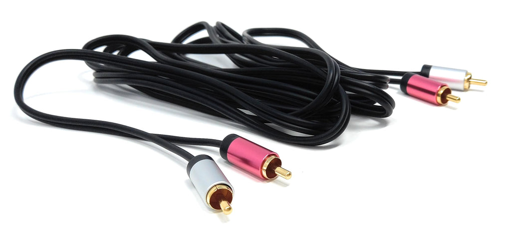 DRUT 2 x Rca Male to 2 x Rca Male Phono Audio Stereo Cable for Subwoofer, Hi-Fi Home Theater, Hi-Fi Systems, DVD, CD Player, DJ Mixer, Turntable