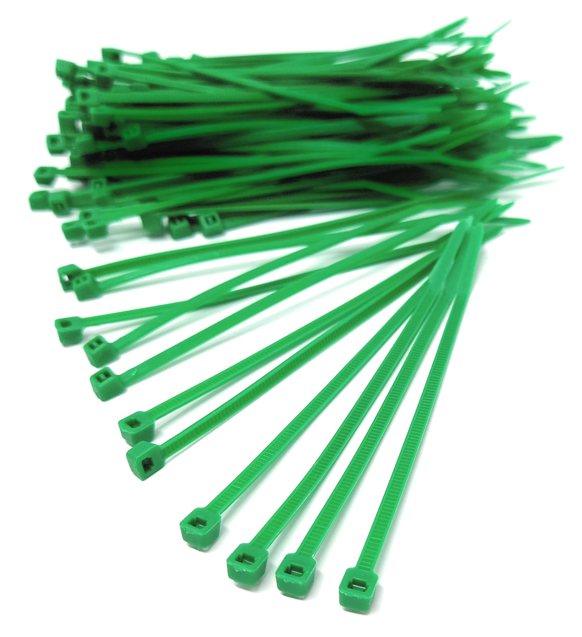 Nylon Cable Ties, 100mm x 2.5mm, Pack of 100, Plastic Zip Tie Wraps, Self-Locking
