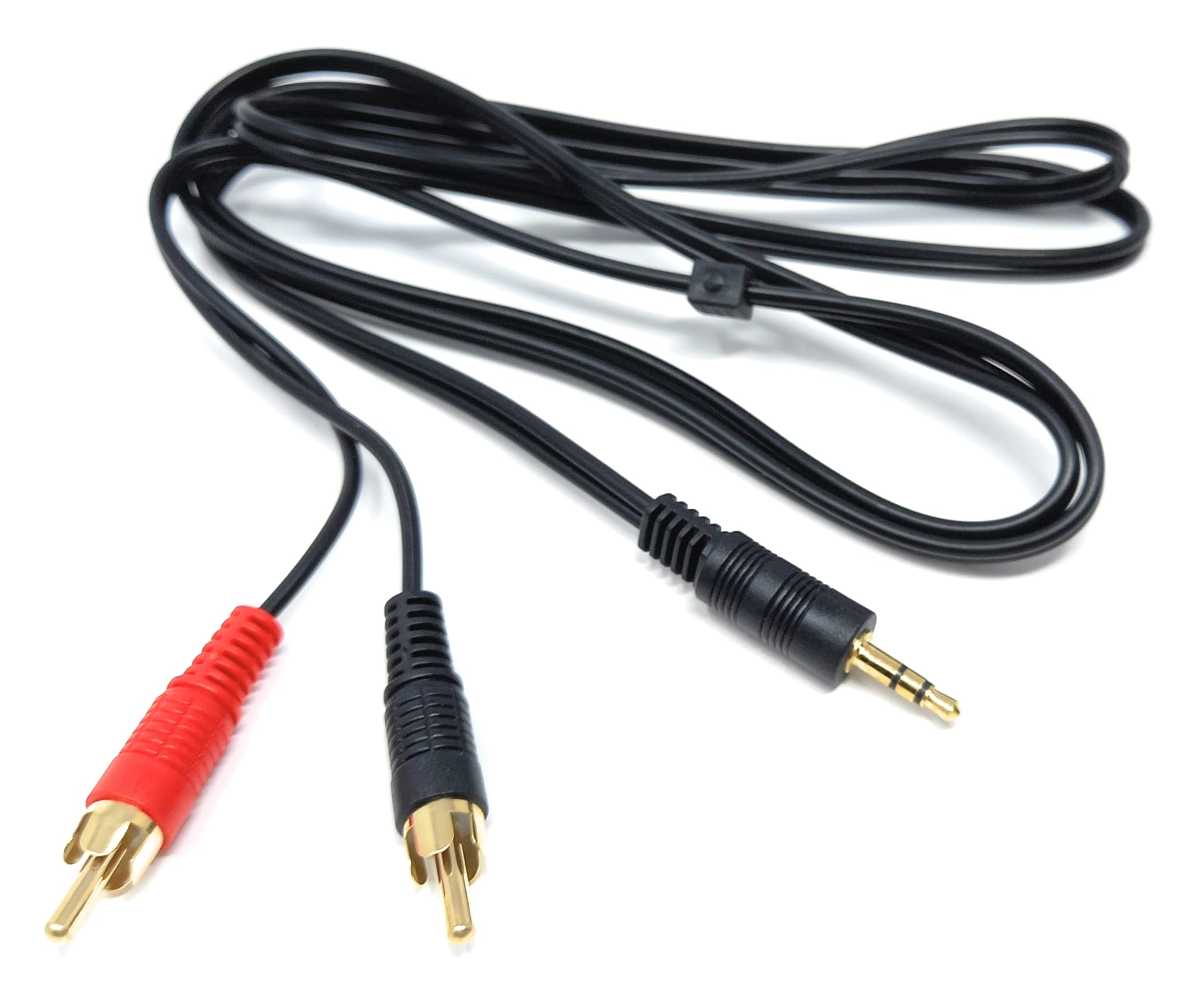 DRUT 3.5mm to Twin RCA Stereo Aux Phono Audio Cable Mini Jack Lead Cord Y Splitter Headphone Cord RCA Y Splitter Adapter