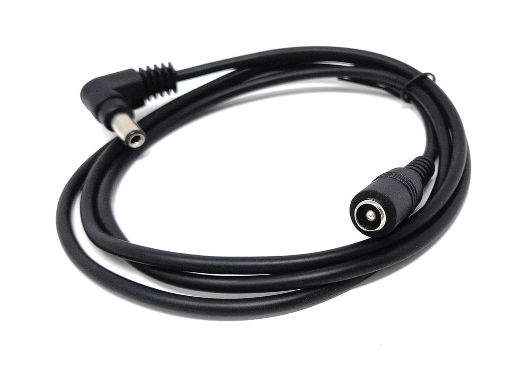 Right Angled 5.5mm x 2.5mm DC Power Extension Cable – Male to Female Adapter for CCTV, LED Signs, Solar-Powered Devices, and More