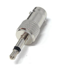 DRUT BNC Socket to 3.5mm Male Mono Jack Plug Composite Coax Cable Adapter
