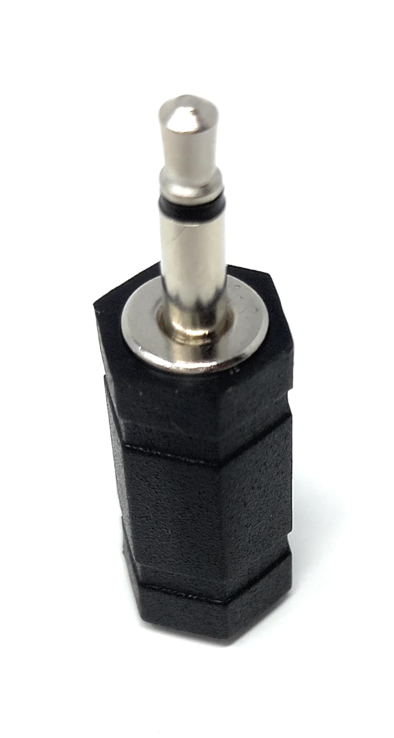 DRUT 3.5mm Mono Jack Male to 2.5mm Mono Jack Socket Female Audio Cable Adapter