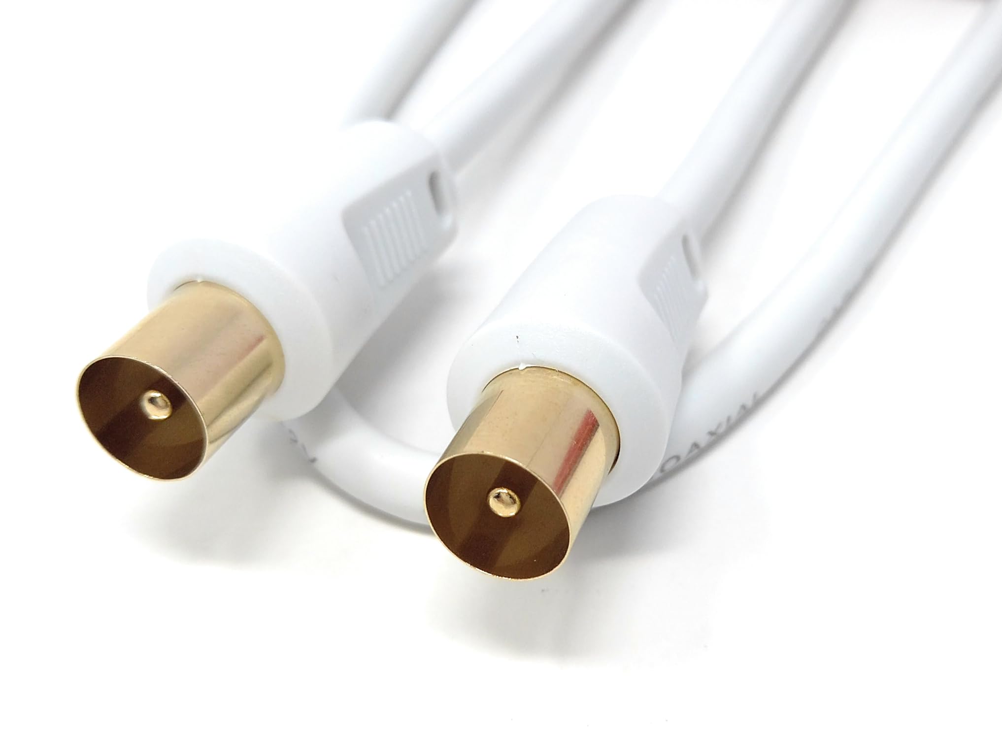 DRUT TV Male to Male Plug Coaxial Cable RG6 Aerial Digital Antenna RF Fly Lead Cable