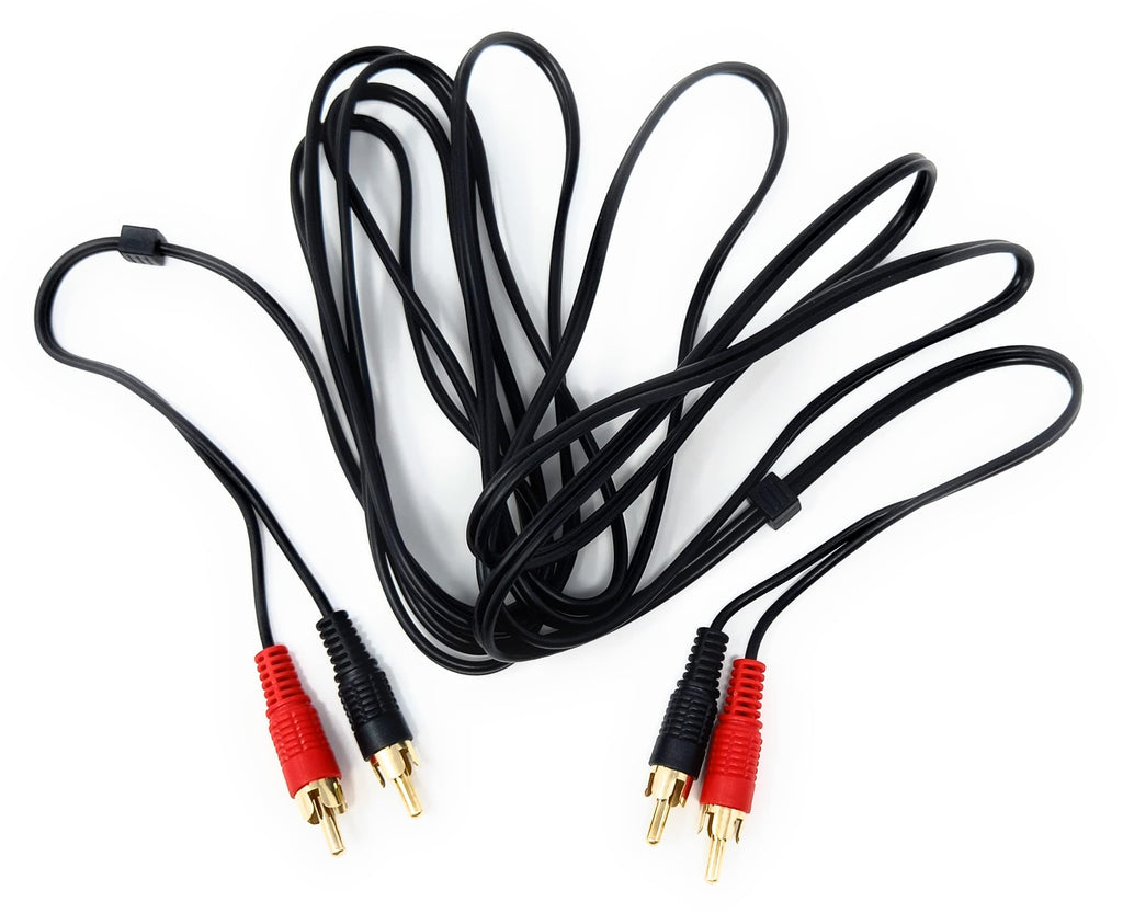 DRUT RCA to RCA Phono Twin Jack to Jack Stereo Audio Cable Lead Cord Compatible With CD/DVD/Amplifier/Hifi/DJ Mixer/Turntable