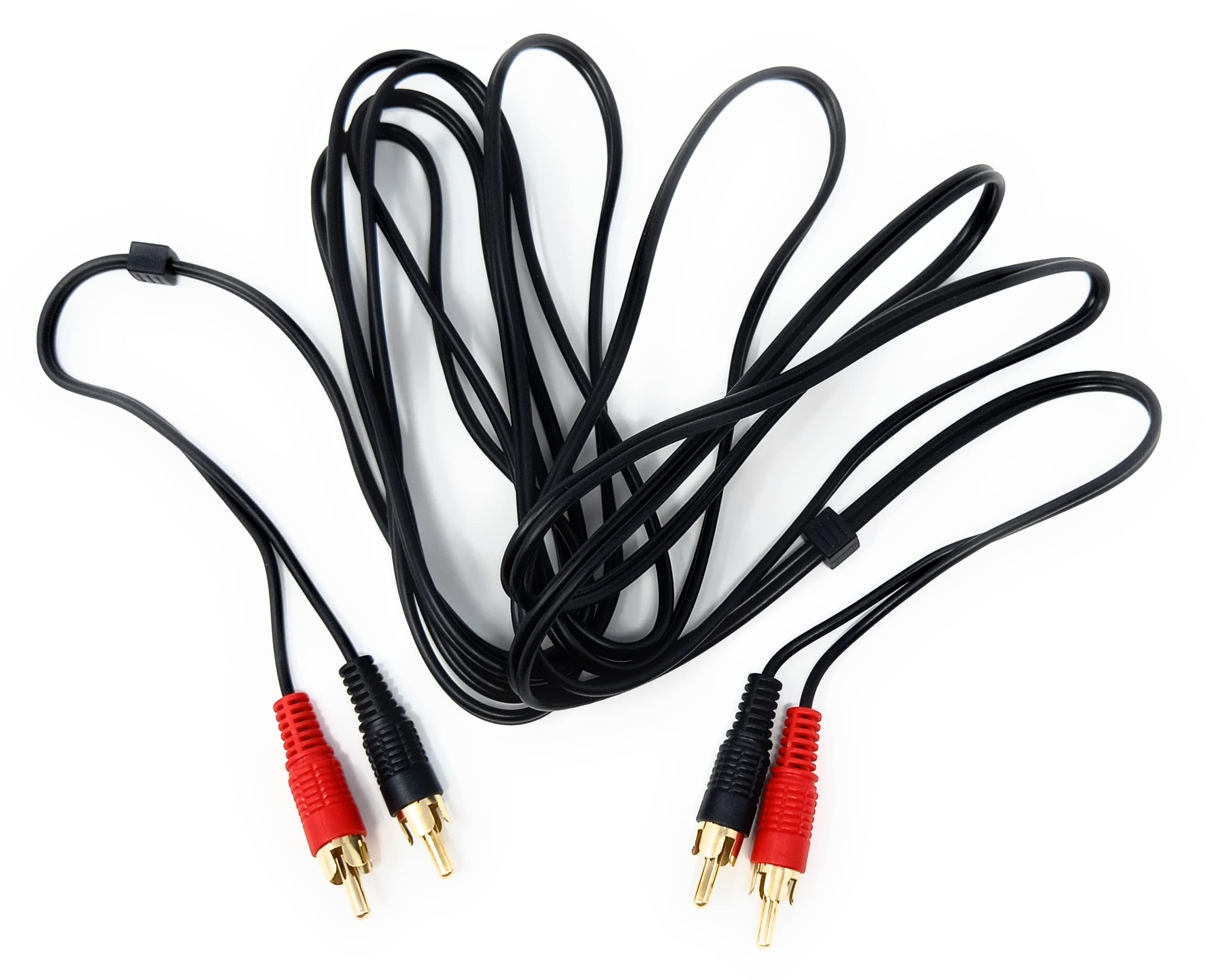DRUT RCA to RCA Phono Twin Jack to Jack Stereo Audio Cable Lead Cord Compatible With CD/DVD/Amplifier/Hifi/DJ Mixer/Turntable