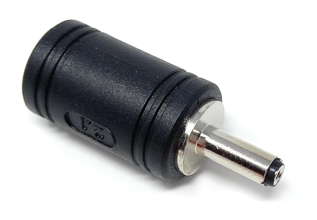 DRUT 5.5mm X 2.1mm DC In Line Socket to 3.5mm x 1.3mm DC Jack Plug Cable Converter