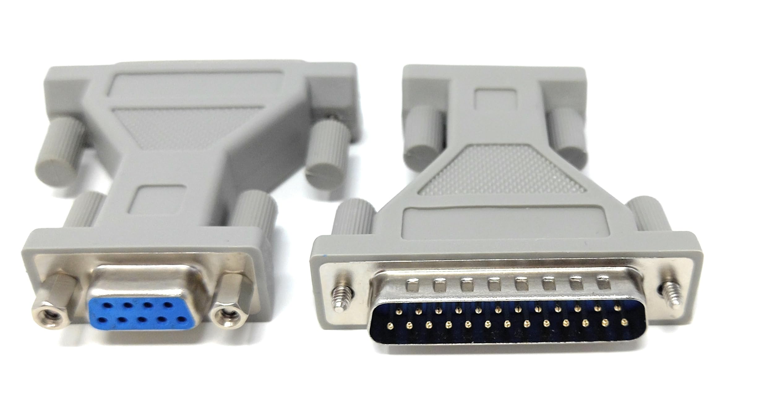 DRUT DB9 Female to DB25 Male Serial Adapter, 9-Pin to 25-Pin RS-232 Connector, Legacy Device Compatible