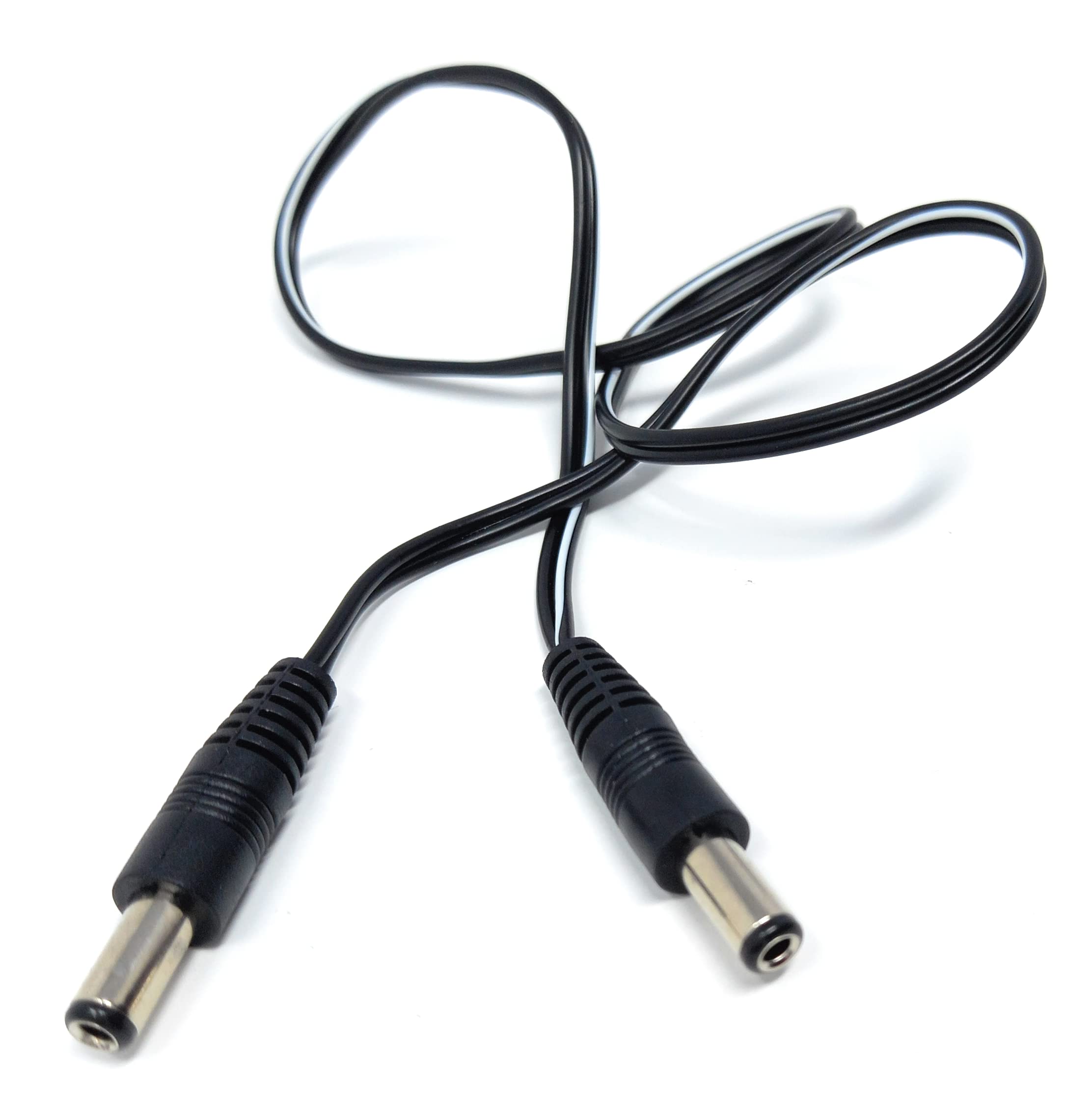 DRUT 2.5mm x 5.5mm Male to Male Power DC Connector Cable Lead for CCTV Camera, LED Lights