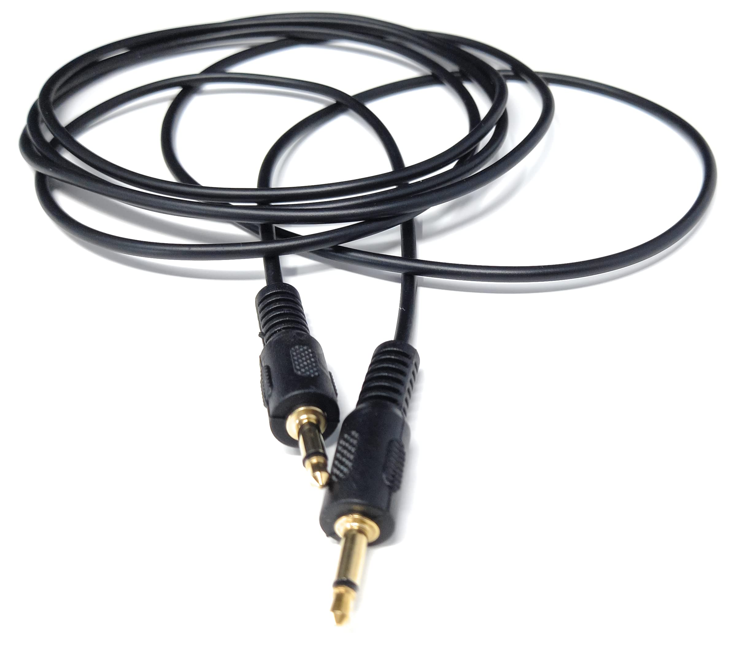 Mono 3.5mm to 3.5mm Mono Jack Plug Male to Male Cable Lead, Gold Connectors