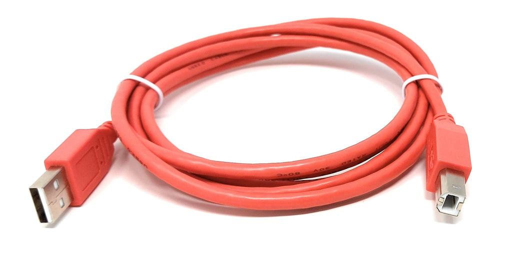DRUT USB B Cable for DJ Controllers & MIDI Devices, Printer Style Lead for Mixers, Turntables, Keyboards, Samplers, Synthesizers, Compatible with Numark, Pioneer, Traktor, Denon, Akai, Serato
