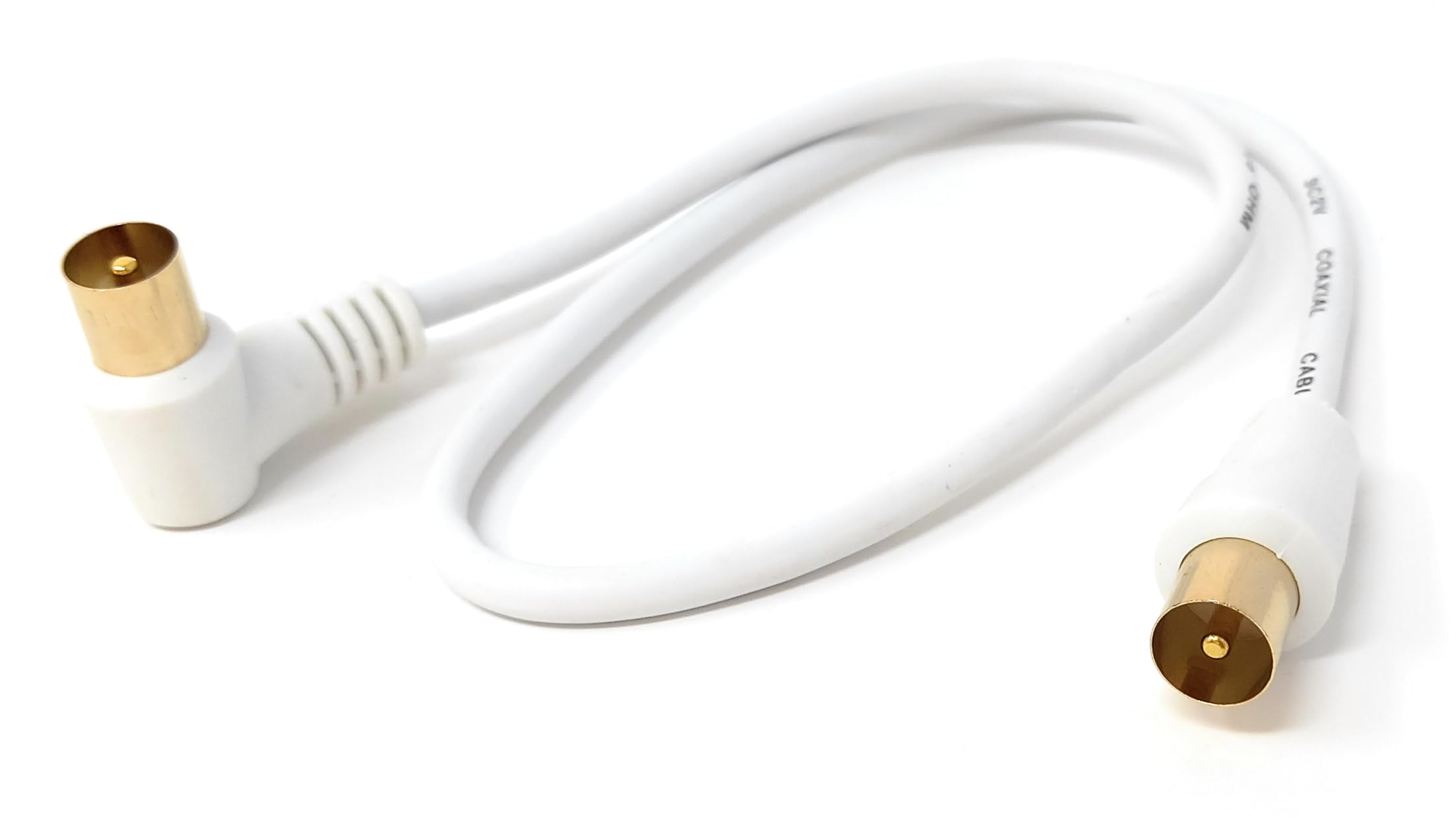 DRUT TV Male to Male Plug Coaxial Cable RG6 Aerial Digital Antenna RF Fly Lead Cable