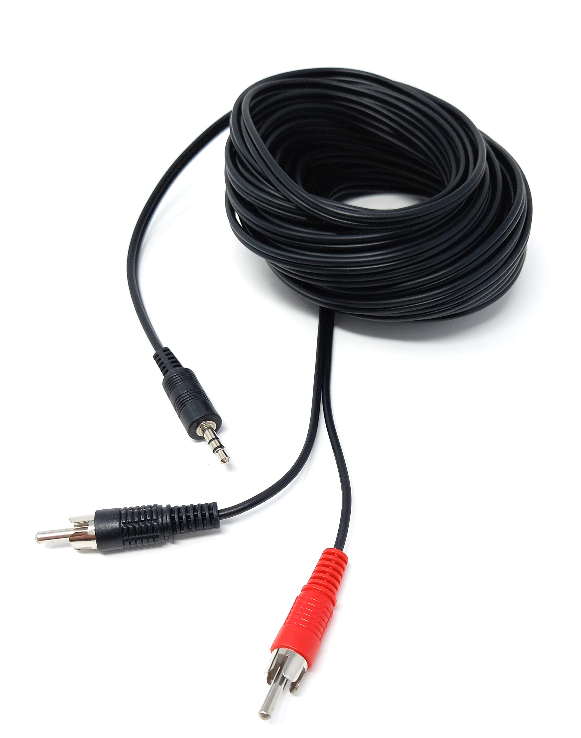 DRUT 3.5mm to Twin RCA Stereo Aux Phono Audio Cable Mini Jack Lead Cord Y Splitter Headphone Cord RCA Y Splitter Adapter