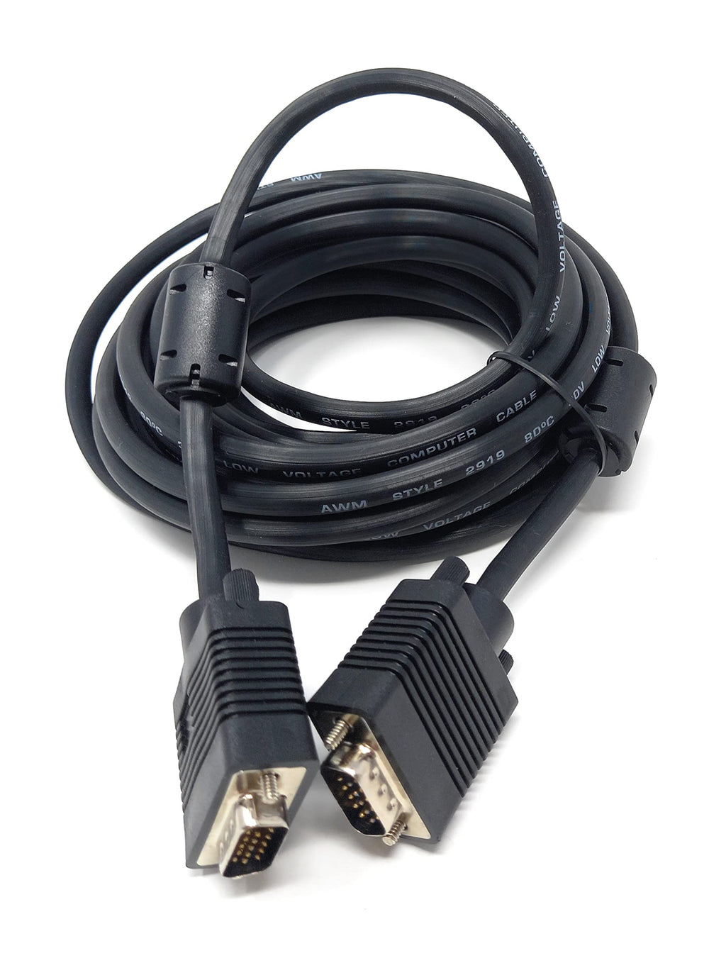 DRUT VGA to VGA Cable 15 pin SVGA Male to Male for Monitor Computer PC Laptops TV Projectors Extension Lead, HD15 All Data Pins Connected