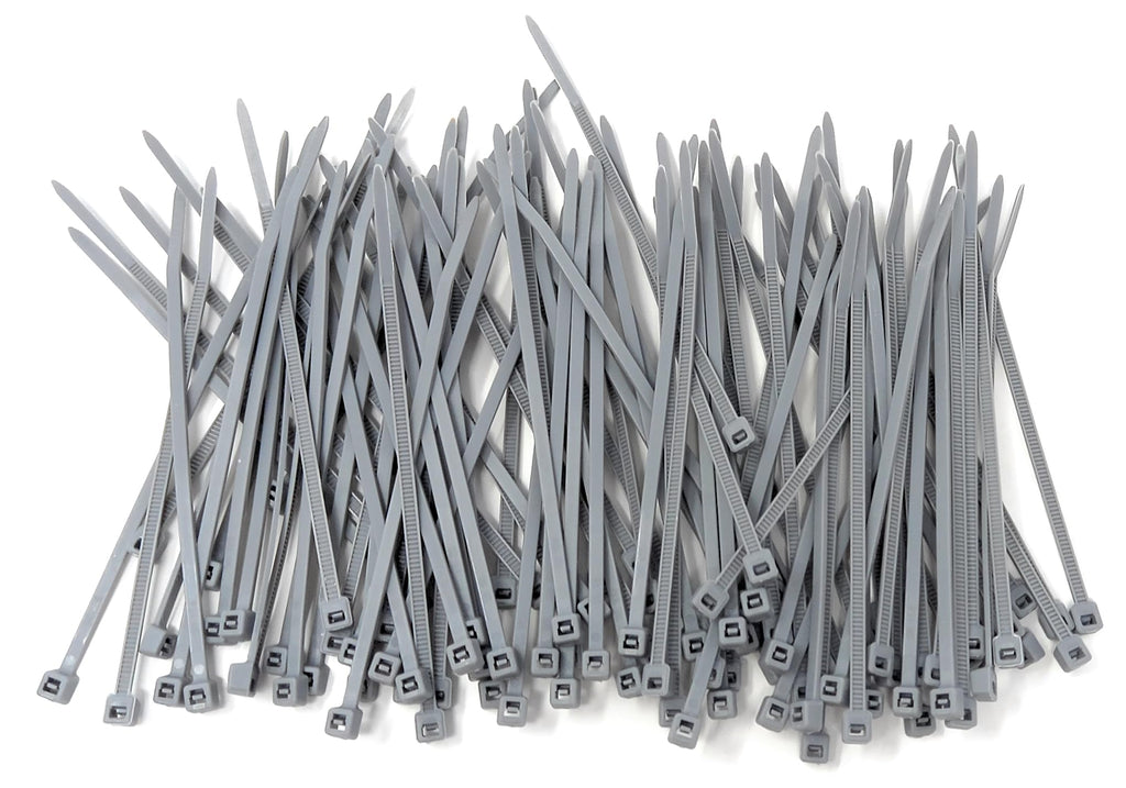 Nylon Cable Ties, 100mm x 2.5mm, Pack of 100, Plastic Zip Tie Wraps, Self-Locking