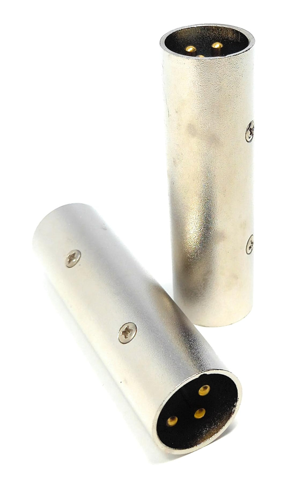 DRUT XLR to XLR Adapter 3 Pin Male to Male (M-M) Connector, Coupler, Gender Changer, Gold Pins