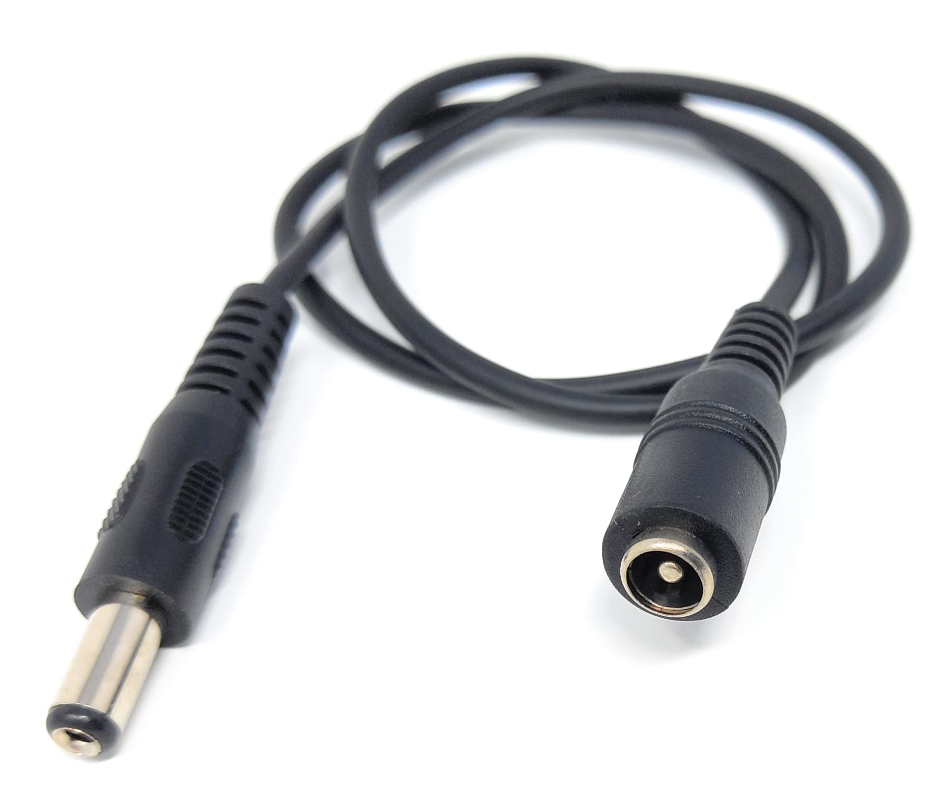5.5mm x 2.1mm DC Power Plug to Socket, Male to Female CCTV, LED, Modem Router, Music Instruments Extension Lead Cable