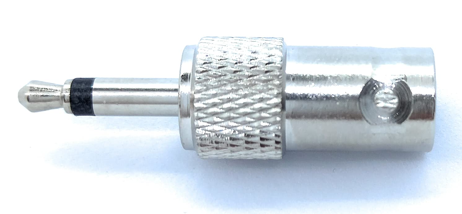 Kable BNC FEMALE to 3.5mm MONO JACK MALE PLUG CCTV VIDEO CAMERA CABLE AUDIO ADAPTER