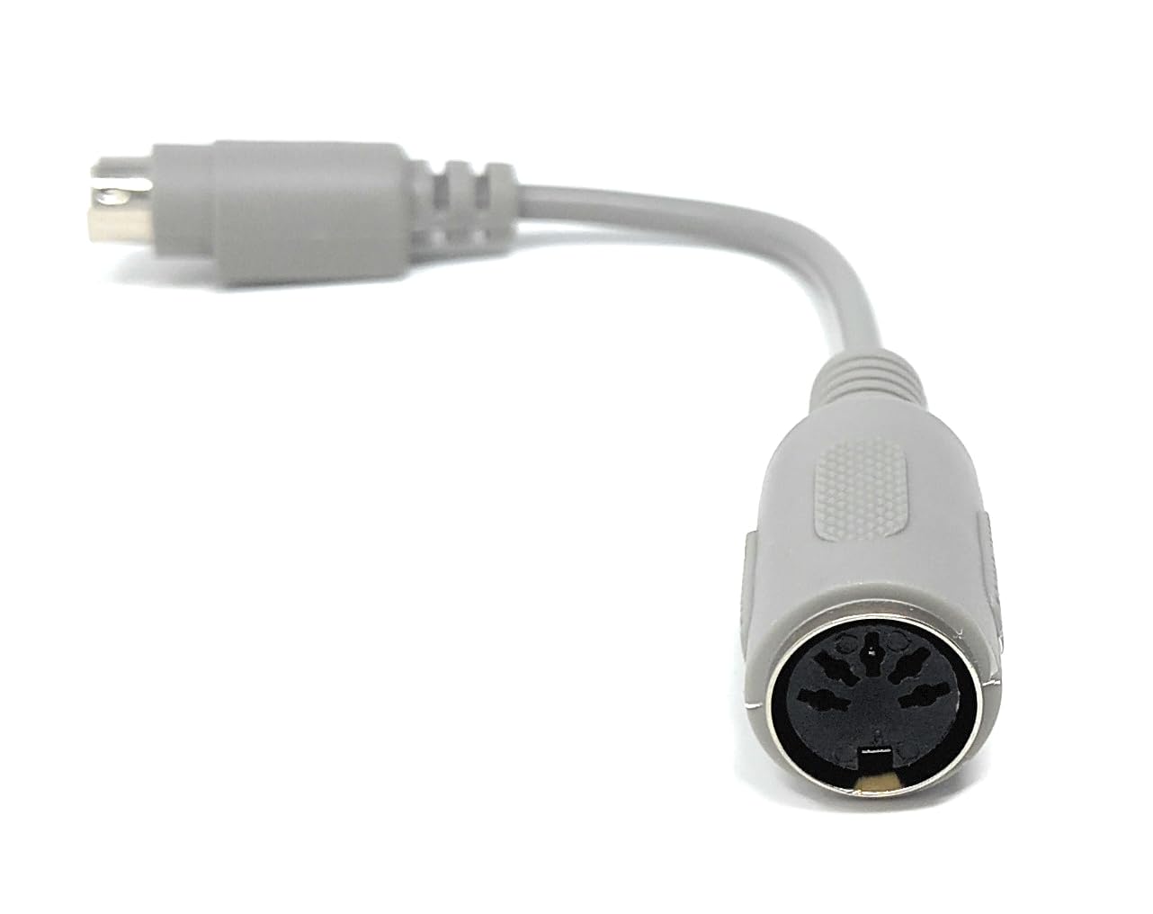 DRUT 6-Pin Mini DIN Male to 5-Pin DIN Female Adapter Cable for Musical Instruments, Keyboards and AT to PS/2 Conversions (15cm)