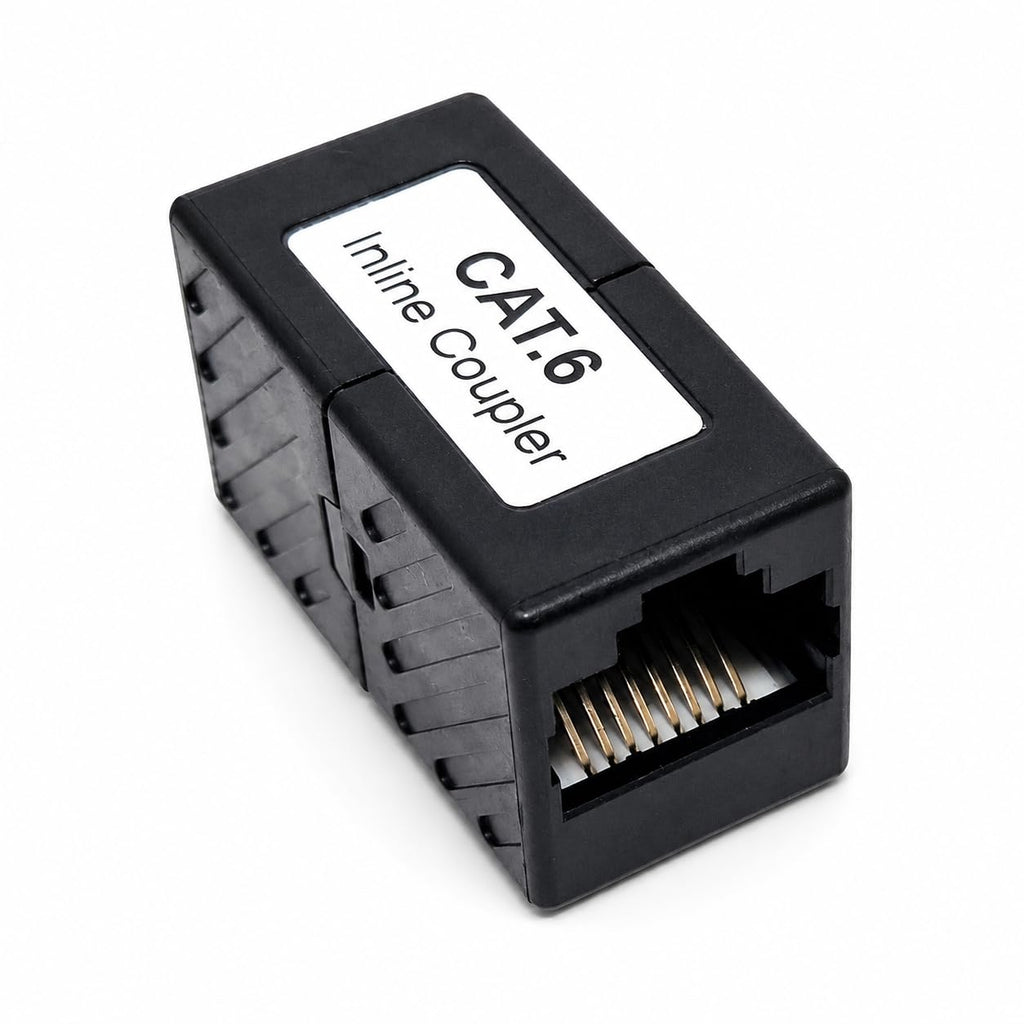 DRUT CAT6 RJ45 Coupler Gigabit Ethernet Joiner, Female to Female Socket Adapter, for CAT6/CAT5e/CAT5 LAN Network Cable Extension